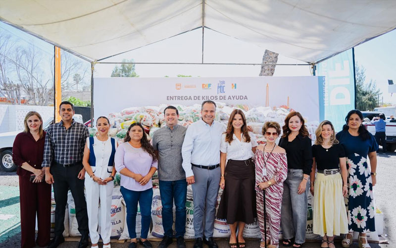 DIF Hermosillo entrega más de seis toneladas de alimento a organizaciones sociales