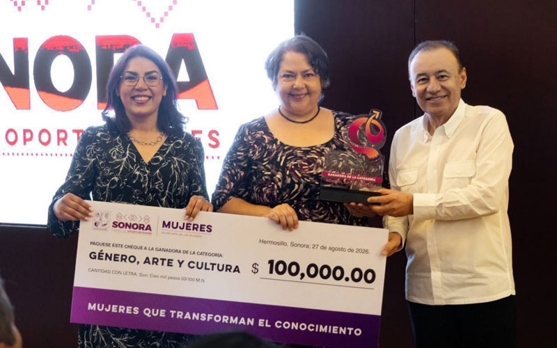 Entrega Alfonso Durazo primer Premio Estatal Mujeres que Transforman el Conocimiento