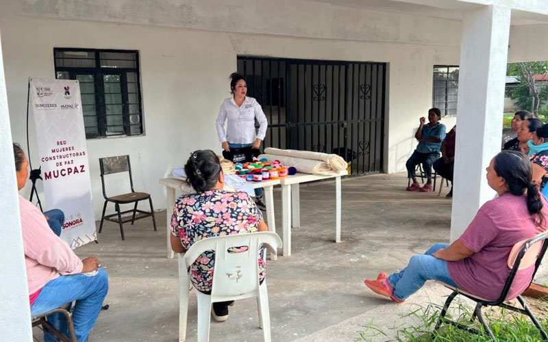 Mujeres Constructoras de Paz fortalecen la prevención del delito en comunidad de Huatabampo