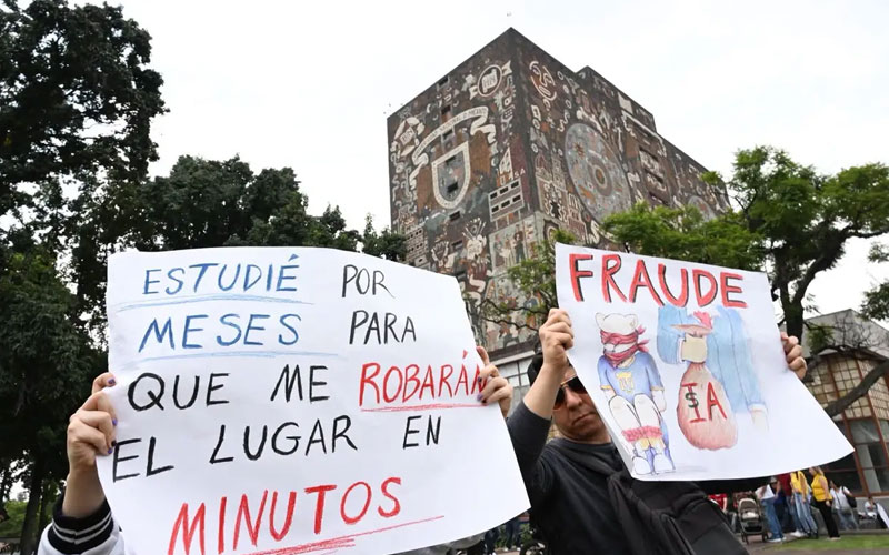 UNAM analiza sanción millonaria por fallas en plataforma de examen de admisión