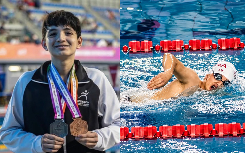 Nadador paralímpico de Cobach Sonora suma cuatro años consecutivos de medallas nacionales