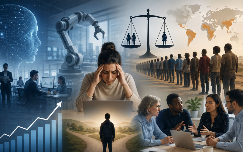 IA impulsa productividad, pero también amplía la desigualdad y la ansiedad laboral