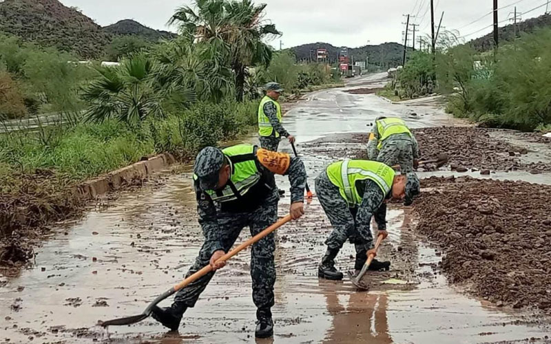 Evalúan daños por lluvias en municipios de Sonora