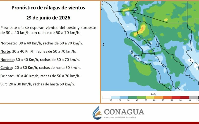 Persistirá ambiente caluroso en Sonora con temperaturas de hasta 45 grados