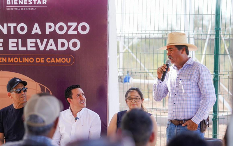 Mejoran acceso al agua potable para más de mil 200 habitantes de Molino de Camou
