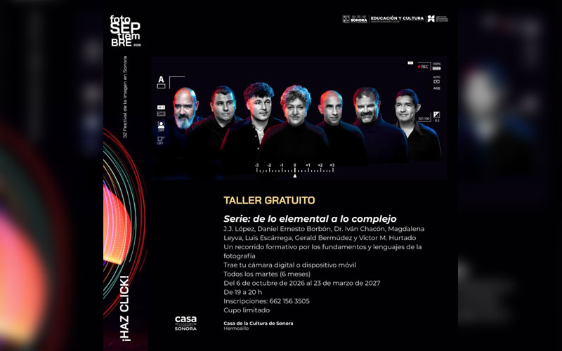 Inicia taller gratuito de fotografía en la Casa de la Cultura