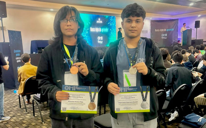 Alumnos de Cobach Sonora ganan plata y bronce en Olimpiada de Informática