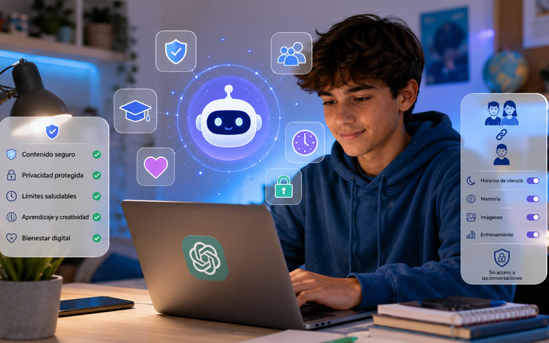 OpenAI lanza ChatGPT para adolescentes con mayores protecciones y controles parentales