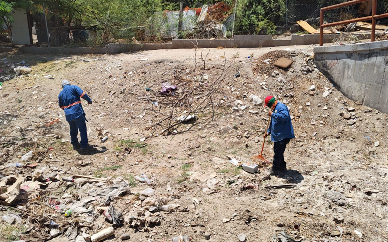 Retiran 807 toneladas de desechos de canales y arroyos de Hermosillo