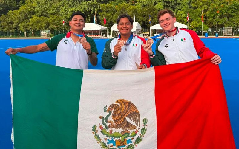 Sonorenses aportan al bronce de México en hockey sobre pasto varonil