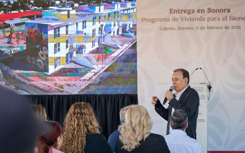 Sonora registra avances en el programa de vivienda con meta de 67 mil casas