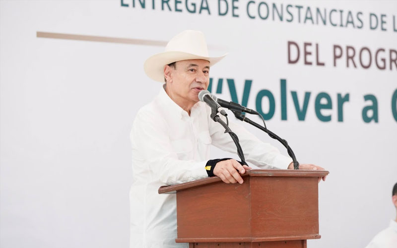 Alfonso Durazo impulsa apoyos al campo con condonación de adeudos y obra hidroagrícola