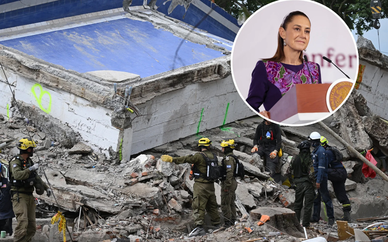 Sheinbaum confirma muerte de dos mexicanos en sismo de Colombia