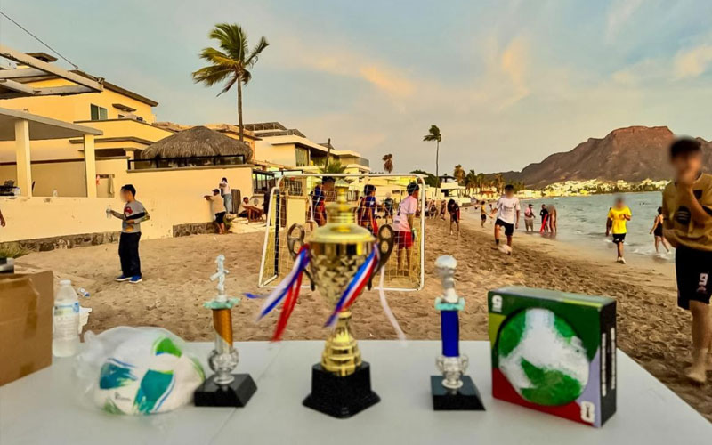 Promueven convivencia y prevención con torneo de fútbol playero en Guaymas